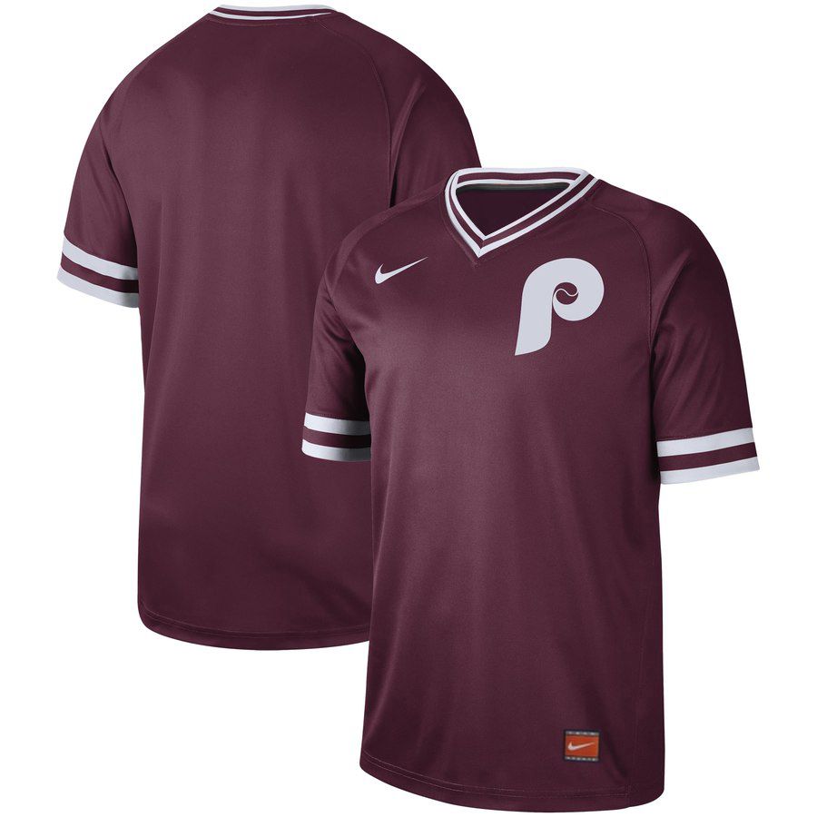 2019 Men MLB Philadelphia Phillies blank red Nike Cooperstown Collection Jerseys->houston astros->MLB Jersey